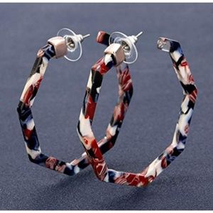 Hypoallergenic Acrylic Hex "Missy" Earrings